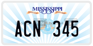 ACN345  license plate in MS