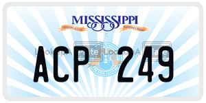 ACP249  license plate in MS