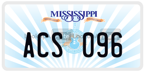 ACS096  license plate in MS