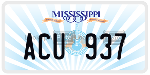 ACU937  license plate in MS