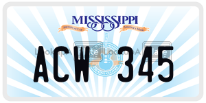 ACW345  license plate in MS