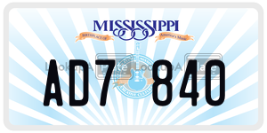 AD7840  license plate in MS