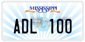 ADL100  license plate in MS
