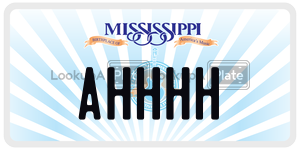 AHHHH  license plate in MS