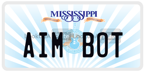 AIMBOT  license plate in MS
