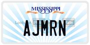 AJMRN  license plate in MS