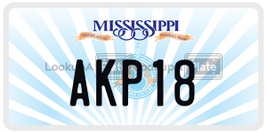 AKP18  license plate in MS