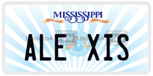 ALEXIS  license plate in MS