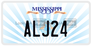 ALJ24  license plate in MS