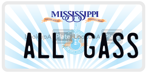 ALLGASS  license plate in MS