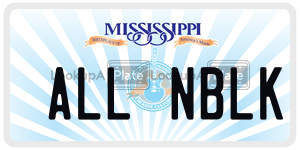ALLNBLK  license plate in MS