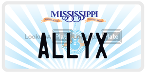 ALLYX  license plate in MS
