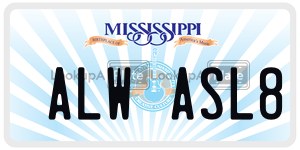 ALWASL8  license plate in MS