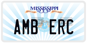 AMBERC  license plate in MS