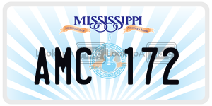 AMC172  license plate in MS