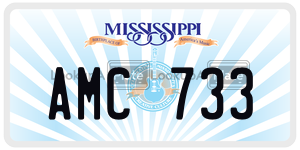 AMC733  license plate in MS