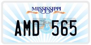 AMD565  license plate in MS