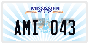 AMI043  license plate in MS