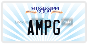 AMPG  license plate in MS