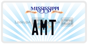 AMT  license plate in MS