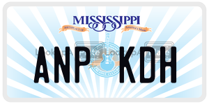 ANPKDH  license plate in MS