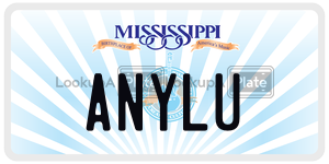 ANYLU  license plate in MS