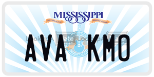 AVAKMO  license plate in MS