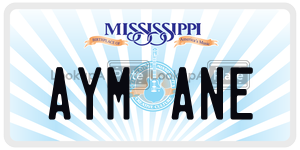 AYMANE  license plate in MS
