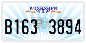 B1633894  license plate in MS