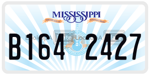 B1642427  license plate in MS