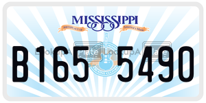 B1655490  license plate in MS
