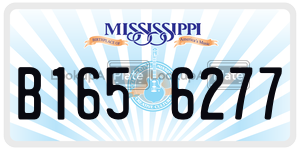 B1656277  license plate in MS
