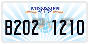 B2021210  license plate in MS