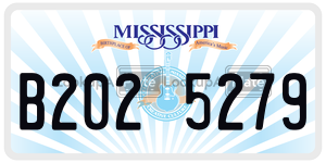 B2025279  license plate in MS