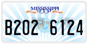 B2026124  license plate in MS