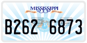 B2626873  license plate in MS