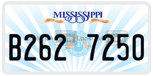 B2627250  license plate in MS