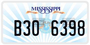 B306398  license plate in MS