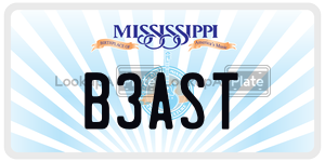 B3AST  license plate in MS