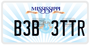 B3B3TTR  license plate in MS