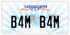 B4MB4M  license plate in MS