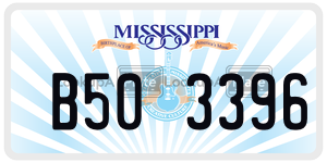 B503396  license plate in MS
