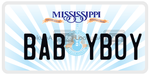 BABYBOY  license plate in MS