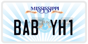 BABYH1  license plate in MS