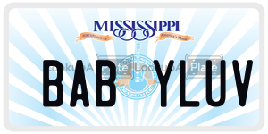 BABYLUV license plate in Mississippi