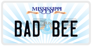BADBEE  license plate in MS