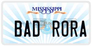 BADRORA  license plate in MS