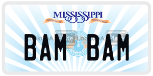BAMBAM  license plate in MS