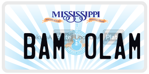 BAMOLAM  license plate in MS