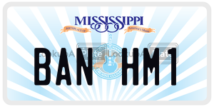 BANHM1  license plate in MS